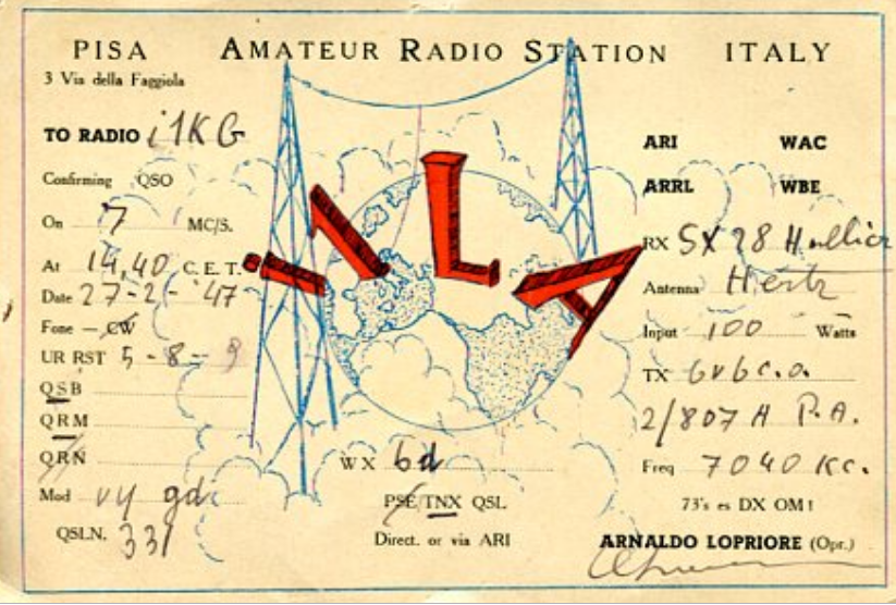 QSL I1LA